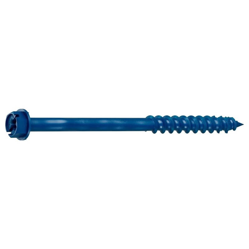 Simpson TNT25334H Titen Turbo Screw Anchor for Concrete and Masonry (100 Pack)