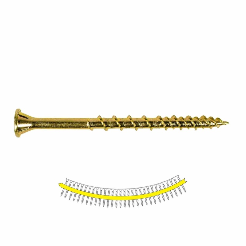 Simpson WSV212S Quik Drive Collated Subfloor Screw #9 x 2-1/2 Yellow-Zinc Quik Drive