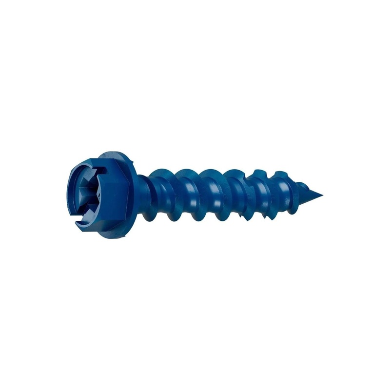 Simpson TNT25114H Titen Turbo Hex-Head Concrete and Masonry Screw (100 Pack)