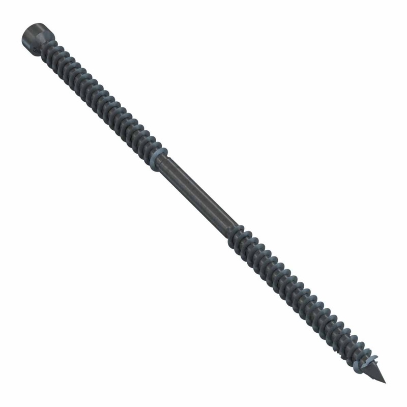 Simpson SWD18614DBB Strong-Tie Double-Threaded Wood Screw 0.180 x 6-1/4 in Black for Exterior Wood-to-Wood Structural Applications (500 Pack)