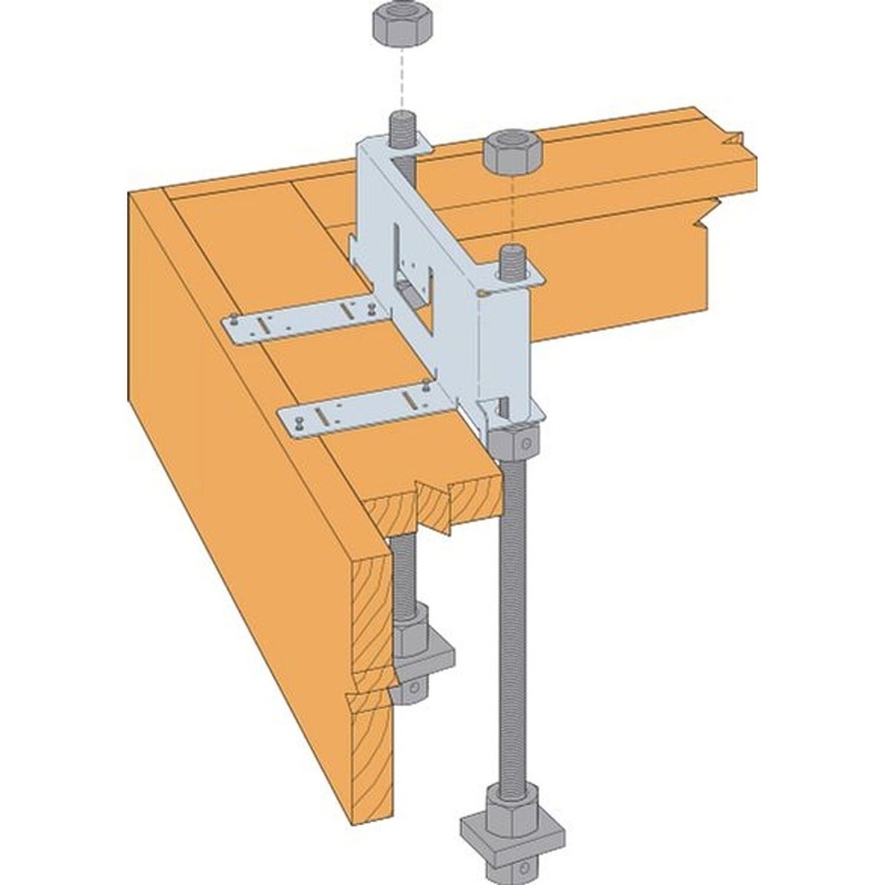 Simpson WSWH-RTBL12 Strong-Wall Brick-Ledge Anchor Bolt Template for 12 High-Strength Wood Shearwall