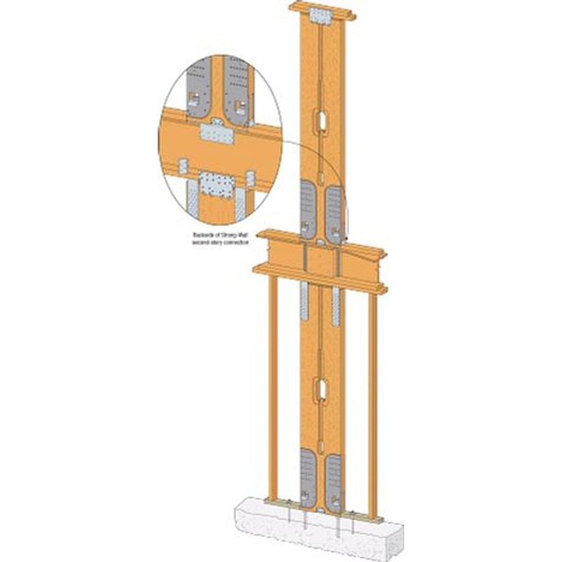 Simpson WSWH-TSS18KT Strong-Wall Two-Story Stacked Connection Kit for 18 High-Strength Wood Shearwall
