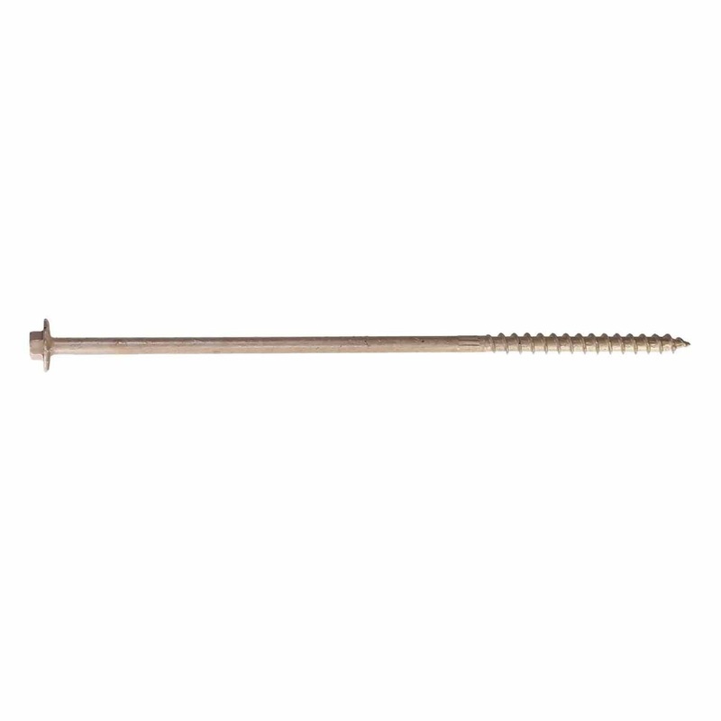 Simpson Strong-Tie SDWH19800DB-R50 (0.195 x 8 5/16 Hex) Timber-Hex Screw with Double-Barrier Coating (50 Pack)