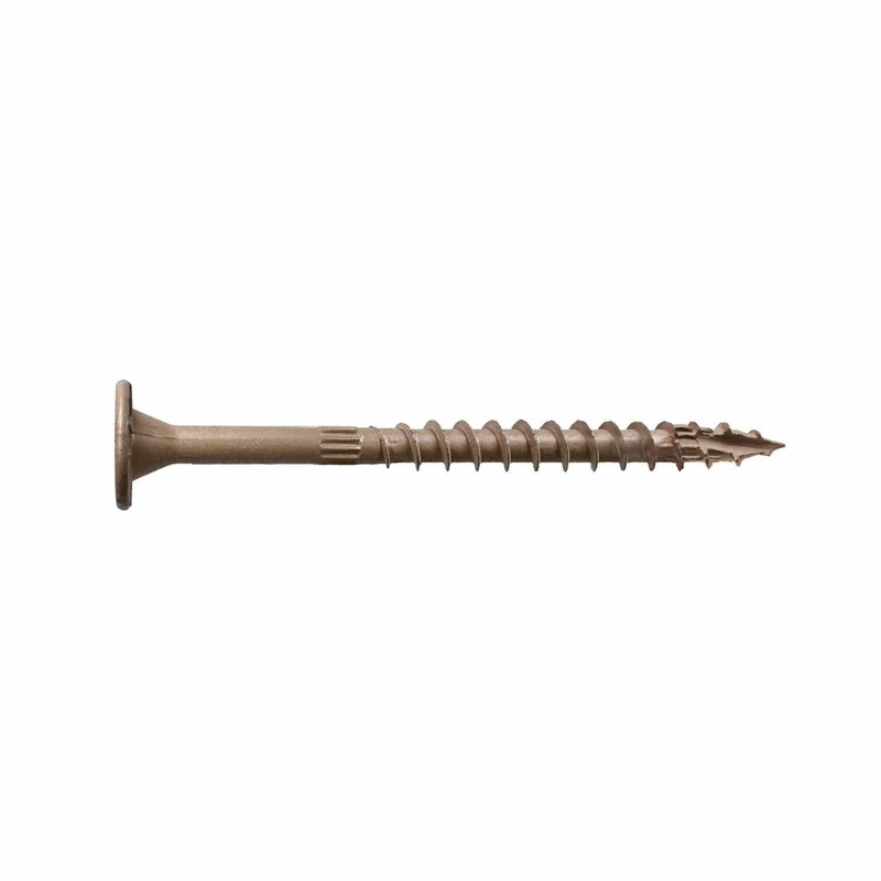 Simpson Strong-Tie SDWS22300DB-R12 (0.220 x 3 T40) Strong-Drive SDWS Timber Screw Exterior Grade with Double-Barrier Coating, Tan (12 Pack)