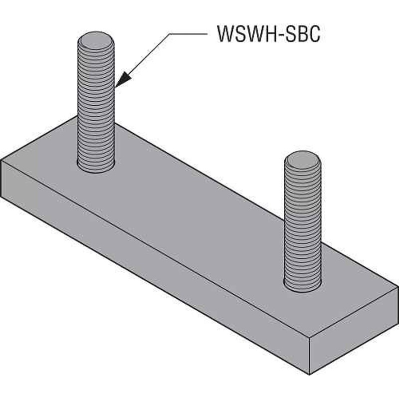 Simpson WSWH-SBC24KT Strong-Wall Simpson Steel Beam Connector Kit for High-Strength Wood Shearwalls