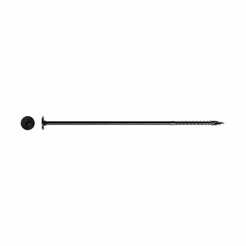 Simpson Strong-Tie SDWS221000DBBR50 (0.220 x 10 T40) Strong-Drive SDWS Timber Screw Exterior Grade Black with Double-Barrier Coating (50 Pack)