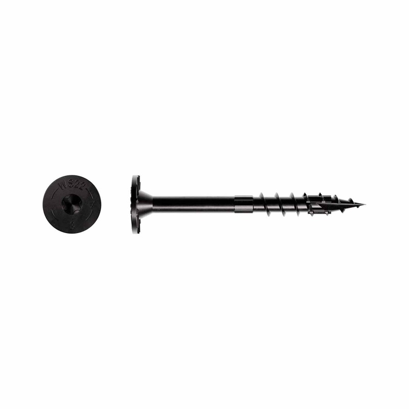 Simpson Strong-Tie SDWS22300DBBMB (0.220 x 3 T40) Black Timber Screw with Double-Barrier Coating (250 Pack)