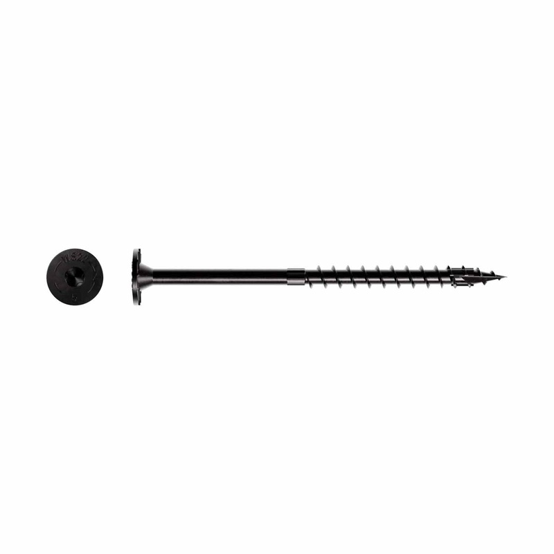 Simpson Strong-Tie SDWS22500DBBMB (0.220 x 5) Strong-Drive SDWS Timber Screw Exterior Grade Black with Double-Barrier Coating (250 Pack)