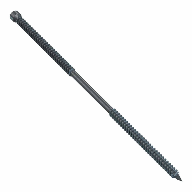 Simpson Strong-Tie SWD221034DBB-R30 (0.235-in x 10-3/4-in) Double-Threaded Screw T40 Black (30 Pack)