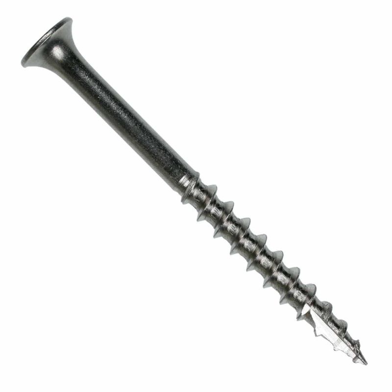 Simpson Strong-Tie T10250DT5 (#10 x 2-1/2) Bugle-Head Wood Screw, 6-Lobe Drive, Type 316 Stainless Steel (5 lb. Tub)