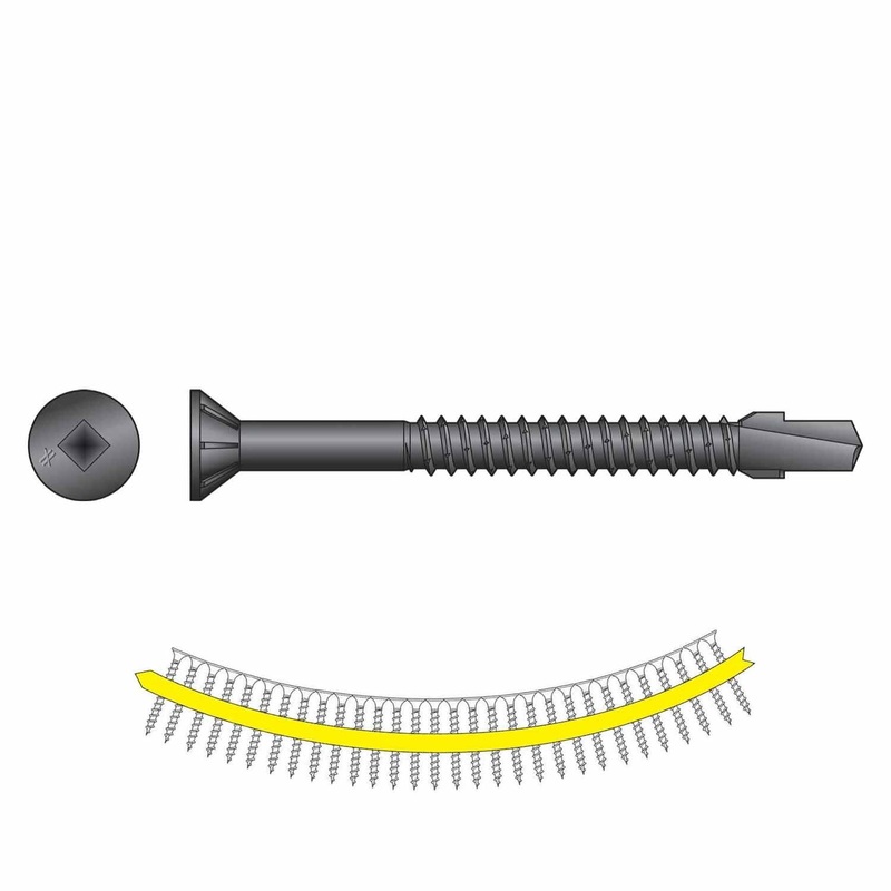 Simpson Strong-Tie TBP1260S (#12 x 2-3/8) Strong-Drive TB Wood-to-Steel Screw Collated Black Phosphate Coating (1000 Pack)