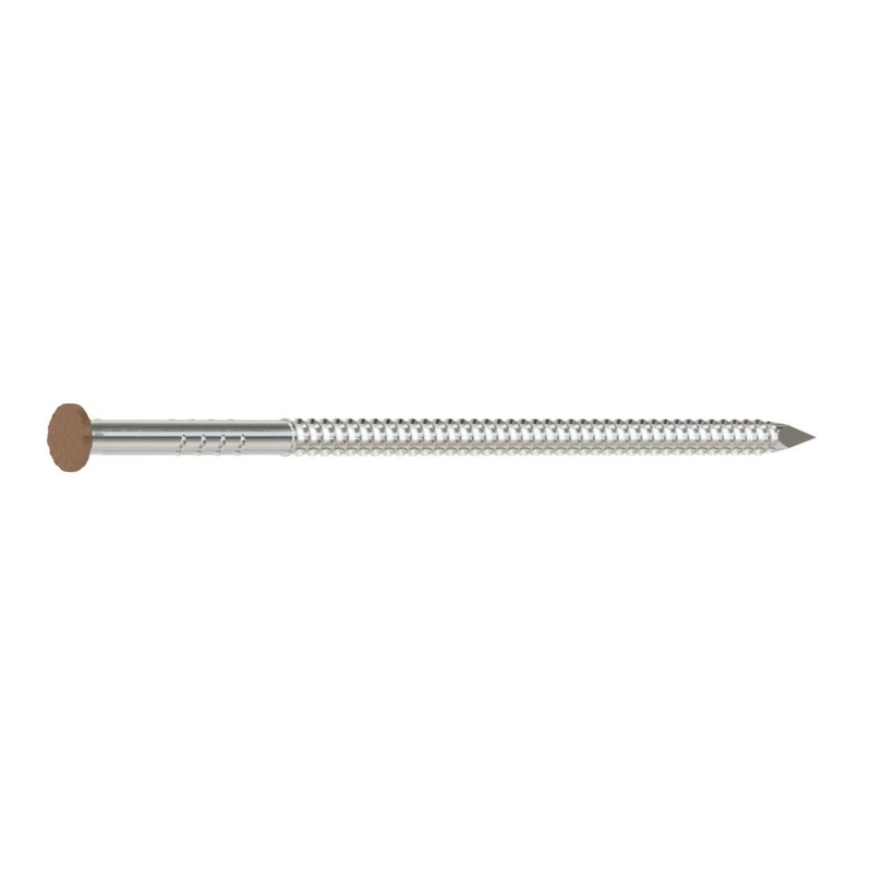 Simpson Strong-Tie S16SNDS5 (3-1/2 x 0.120) Painted Siding Nail Type 304 Stainless Steel, Sienna (5 lb. Tub)