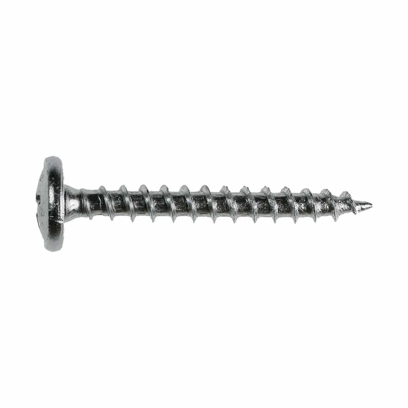 Simpson Strong-Tie SD8X1.25-R (#8 x 1-1/4 #2) Wafer-Head Screw Phillips, Clear Zinc Coating (100 Pack)