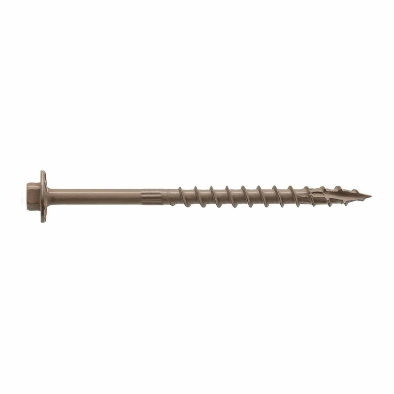 Simpson Strong-Tie SDWH19400DB-R50 (0.195 x 4 5/16 Hex) Timber-Hex Screw with Double-Barrier Coating (50 Pack)