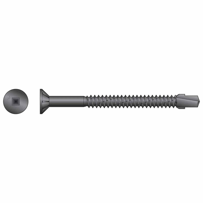 Simpson Strong-Tie TBP1475R50 (#14 x 3 #3 Square) Black Phosphate Wood-to-Steel Screw (50 Pack)