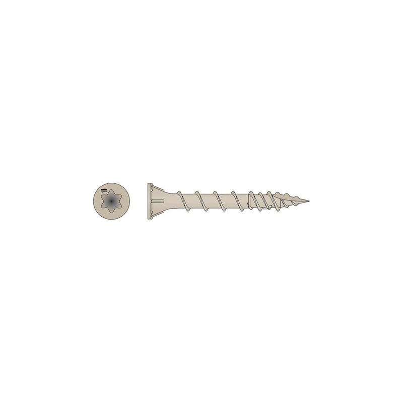 Simpson Strong-Tie HCKDSVT158S (#8 x 1-5/8 T25) Deck-Drive DSV Wood Screw, Tan (1000 Pack)
