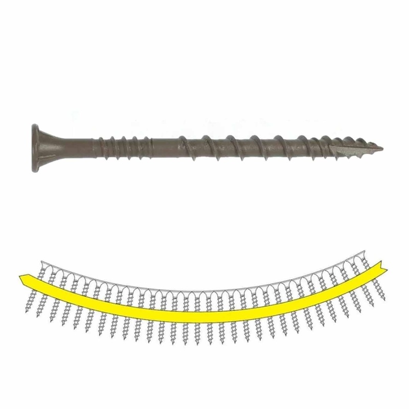 Simpson Strong-Tie HCKDSVT212S (#10 x 2-1/2 T25) Deck-Drive DSV Wood Screw Collated Tan (500 Pack)