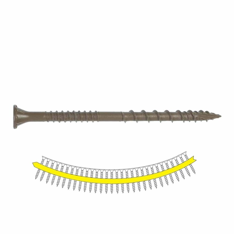 Simpson Strong-Tie HCKDSVT3S (#10 x 3 T25) Deck-Drive DSV Wood Screw Collated 6-Lobe Tan (500 Pack)