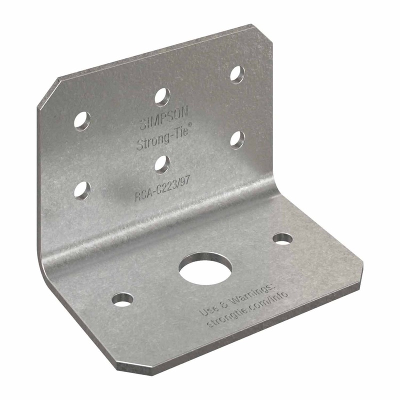 Simpson Strong-Tie RCA-C223/97-R90 (2 x 2 x 3 12-Gauge) Rigid Connector Angle for Concrete (90 Pack)