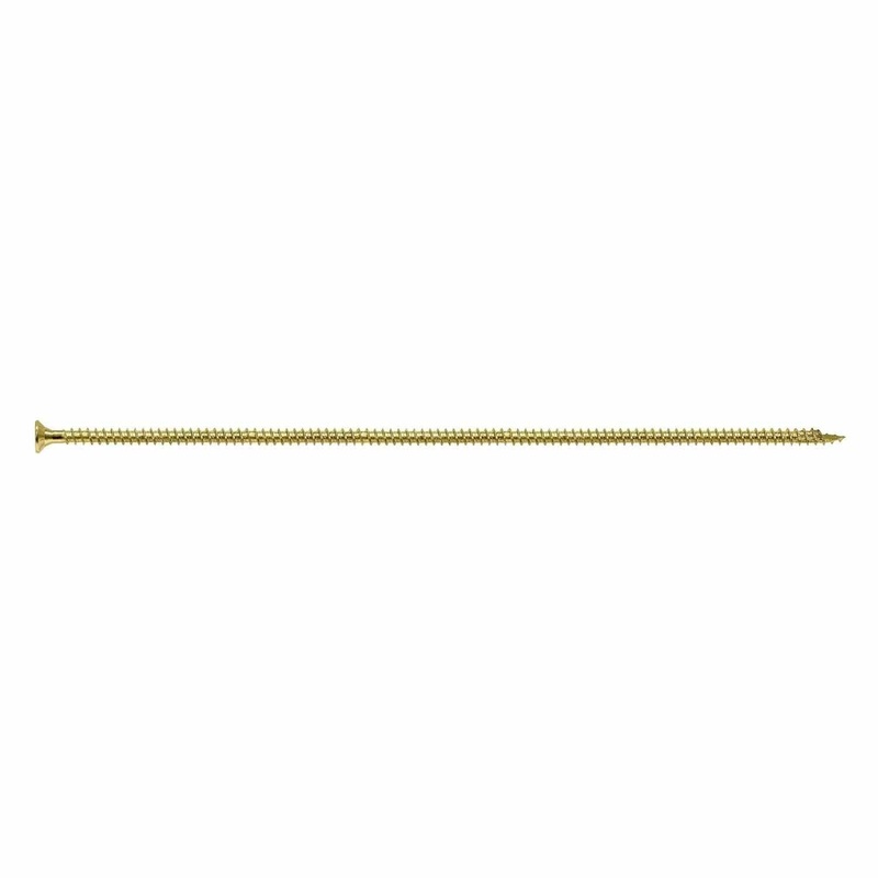 Simpson Strong-Tie SDCF271958 (0.390 x 19-5/8) Strong-Drive SDCF TIMBER-CF Screw, T50 Yellow Zinc (100 Pack)