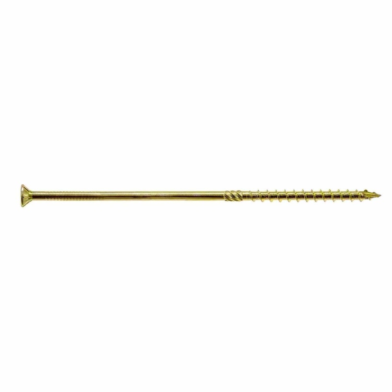 Simpson Strong-Tie SDCP22858 (0.315 x 8-5/8) Strong-Drive SDCP Timber-CP Screw T40, Yellow Zinc (250 Pack)