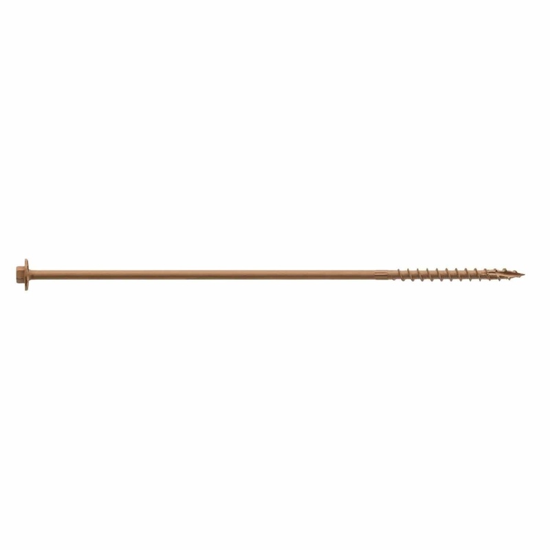 Simpson Strong-Tie SDWH191000DB-R50 (0.195 x 10 5/16 Hex) Timber-Hex Screw with Double-Barrier Coating (50 Pack)