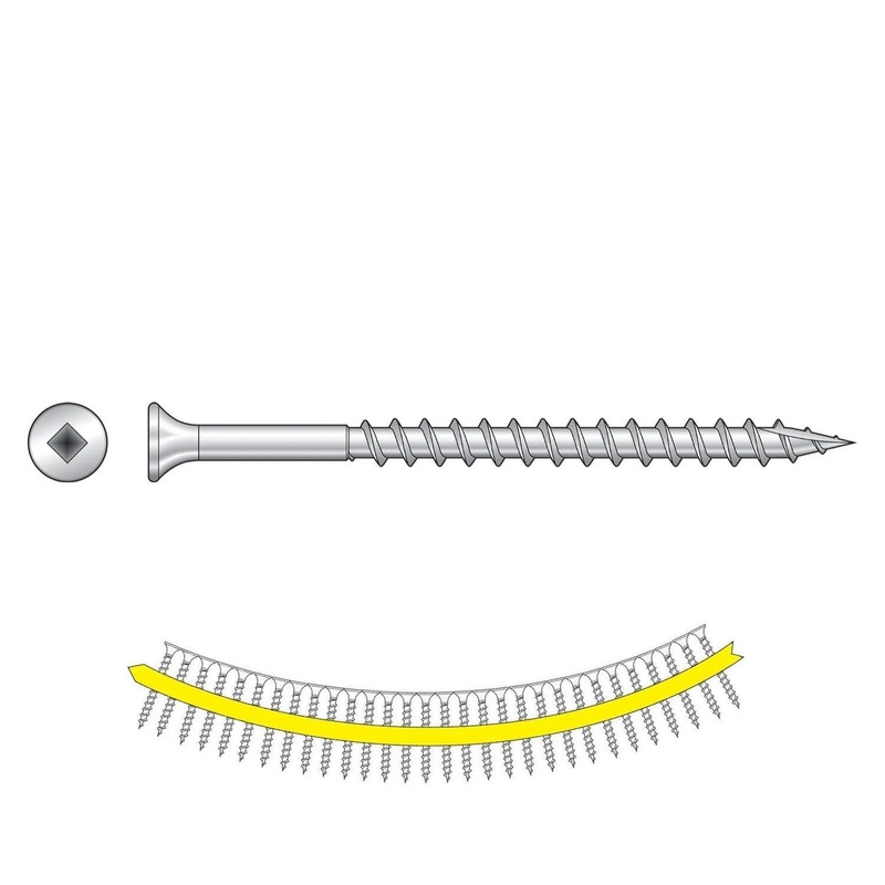 Simpson Strong-Tie SS3DSC3BS316 (#10 x 3) Bugle-Head Wood Screw #3 Square Drive, Type 316 (1000 Pack)