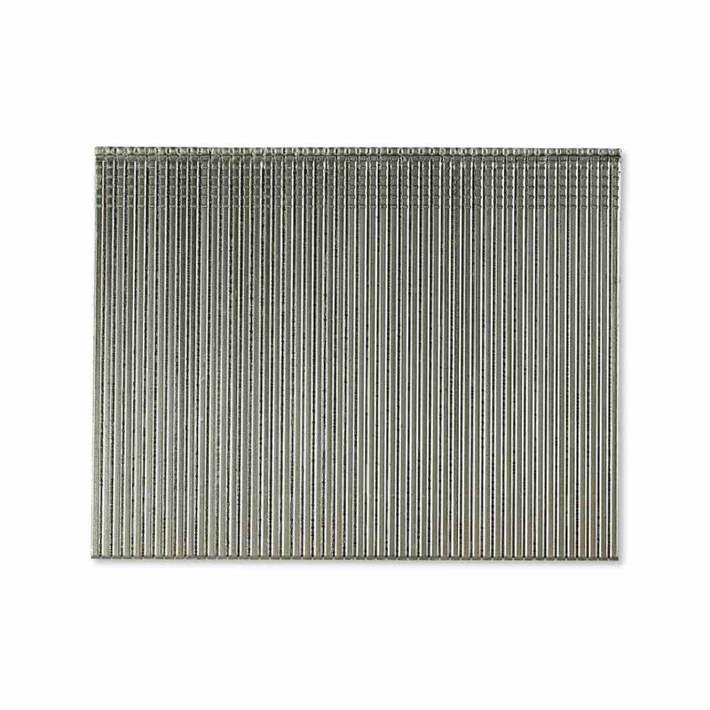Simpson Strong-Tie T16N250FNB (16-Gauge, 2-1/2) Straight Adhesive Collation T-Style Head Finish Nails Type 316 Stainless Steel (500 Pack)