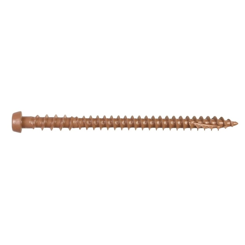 Simpson Strong-Tie DCU234TN03R350 (#10 x 2-3/4) Deck-Drive T20 DCU Composite Screw Quik Guard Tan 03 (350 Pack)