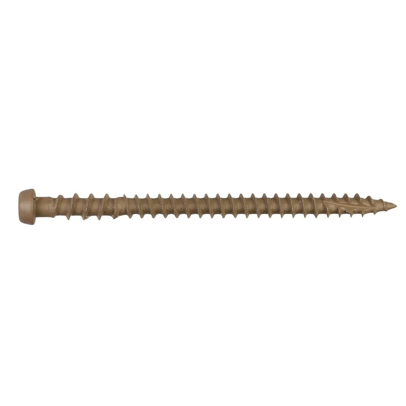 Simpson Strong-Tie DCU234TNR350 (#10 x 2-3/4) Deck-Drive T20 DCU Composite Screw, Quik Guard, Tan (350 Pack)