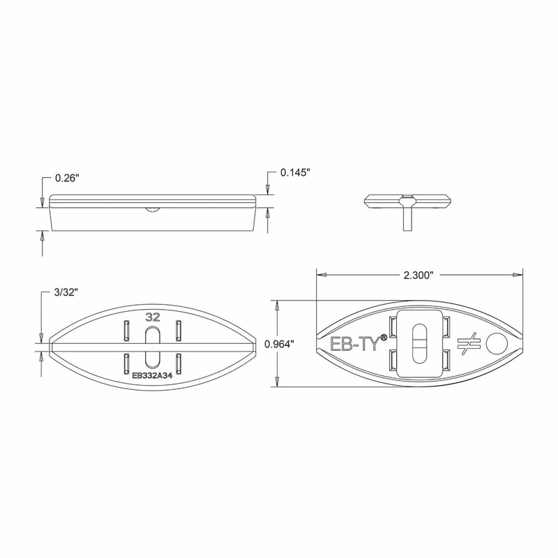 Simpson Strong-Tie EB332WD316R175 (2-1/4) Premium Hidden Deck Fastener System with Type 316 Screws (175 Pack)