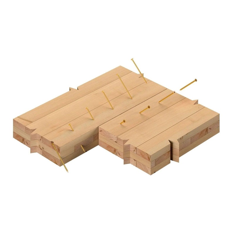 Simpson Strong-Tie SDCF22614-R50 (0.315 x 6-1/4) Strong-Drive SDCF TIMBER-CF Screw T40, Yellow Zinc (50 Pack)