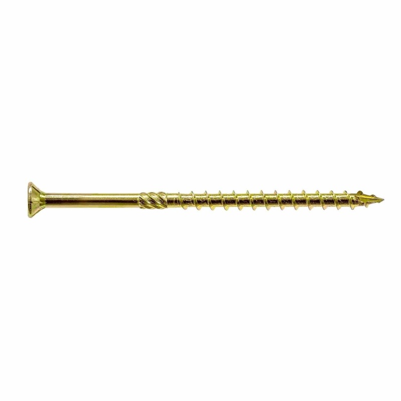 Simpson Strong-Tie SDCP22512 (0.315 x 5-1/2 T40) Strong-Drive SDCP Timber-CP Screw – Yellow Zinc (250 Pack)