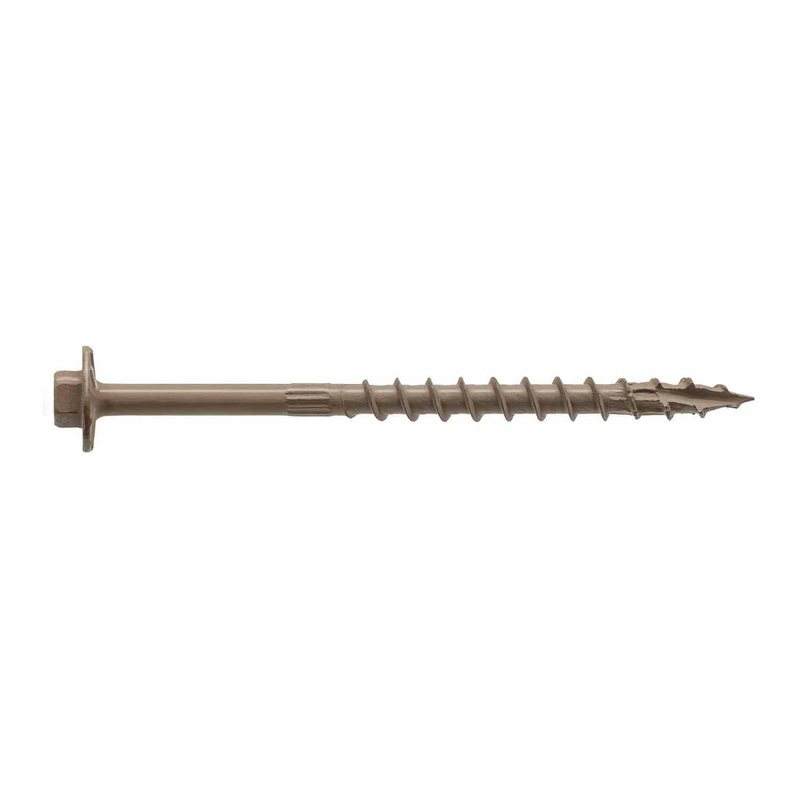 Simpson Strong-Tie SDWH19400DBMB (0.195 x 4 5/16 Hex) Timber-Hex Screw with Double-Barrier Coating (250 Pack)