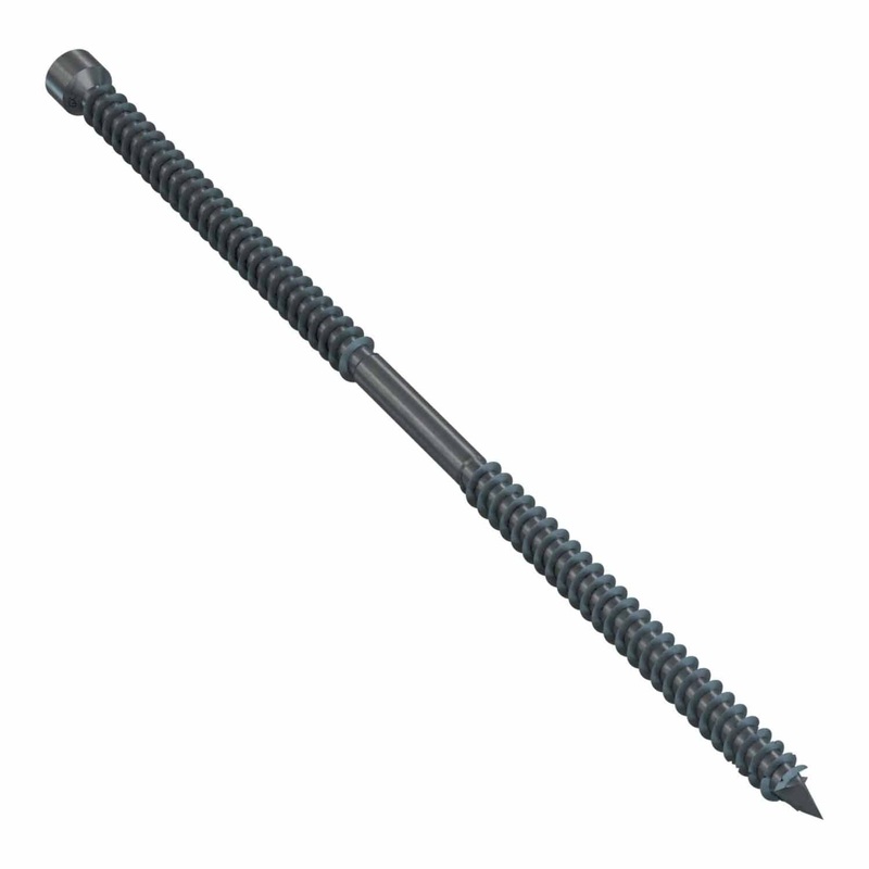 Simpson Strong-Tie SWD22812DBB-R30 (0.235 x 8-1/2) Double-Threaded Screw T40 Black (30 Pack)