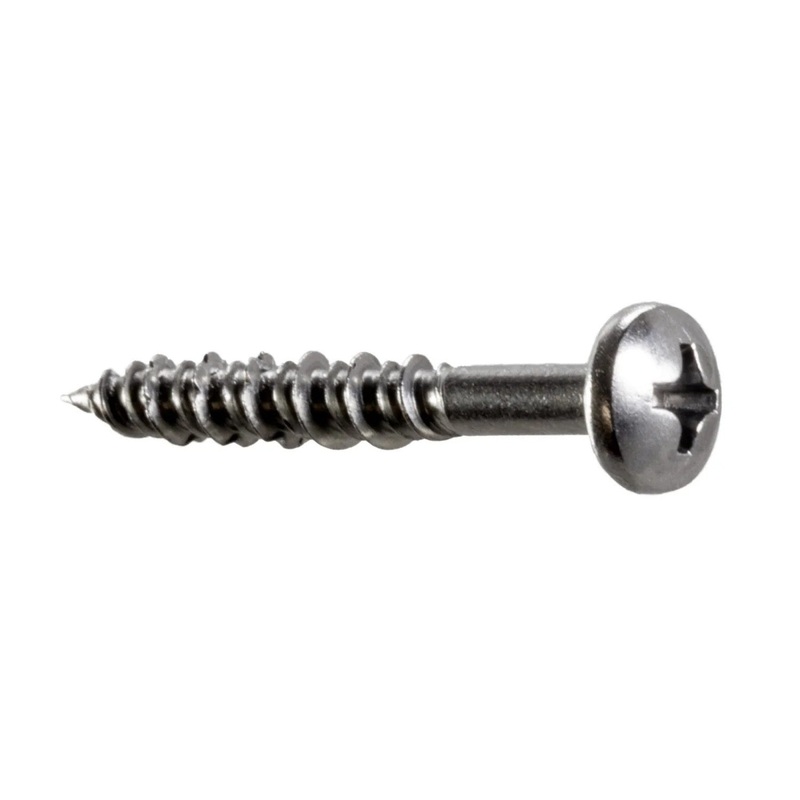 Simpson Strong-Tie T08J150PXC (#8 x 1-1/2 #2) Marine Screw Pan Head Type 316 Stainless Steel (100 Pack)