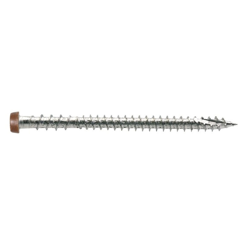 Simpson Strong-Tie DCU234P316TN01 (#10 x 2-3/4) Deck-Drive T20 DCU Composite Screw Type 316, Tan 01 (350 Pack)