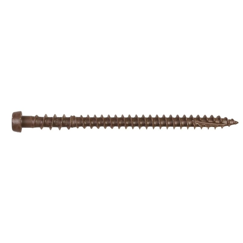 Simpson Strong-Tie DCU234RD01MB (#10 x 2-3/4) Deck-Drive T20 DCU Composite Screw, Quik Guard, Red 01 (1750 Pack)
