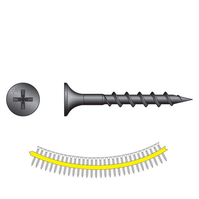 Simpson Strong-Tie DWC1PS (#6 x 1 #2 Phillips) Drywall Screw Bugle-Head (2500 Pack)