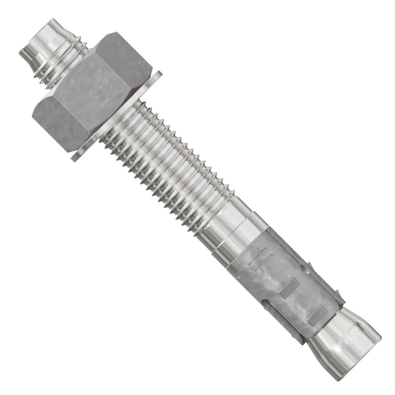Simpson Strong-Tie STB2-75512S4F10 (3/4 x 5-1/2) Strong-Bolt 2 Type 304 Stainless-Steel Wedge Anchor, Fully Assembled (10 Pack)