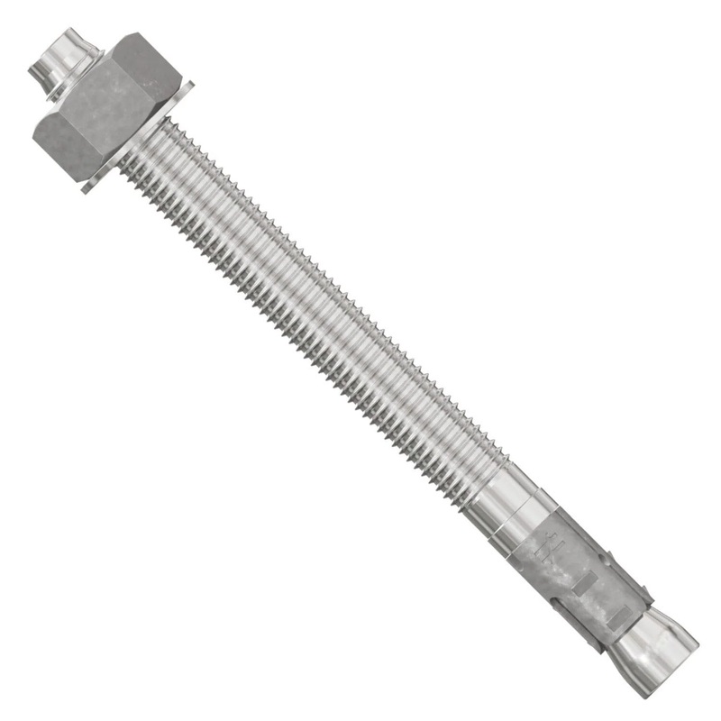Simpson Strong-Tie Strong-Bolt 2 STB2-75812S4F8 (3/4 x 8-1/2) Type 304 Stainless-Steel Wedge Anchor, Fully Assembled (8 Pack)