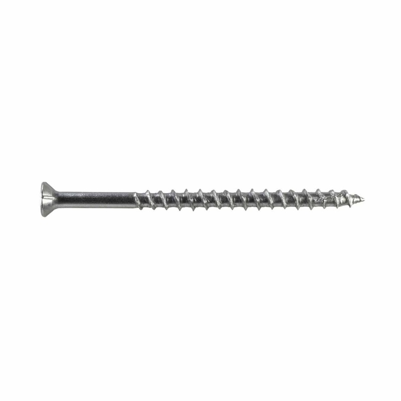 Simpson Strong-Tie T08250WPF5 (#8 x 2-1/2) Deck-Drive DWP Wood SS Screw T-20 Flat Head Type 316 (5 lb. Tub)