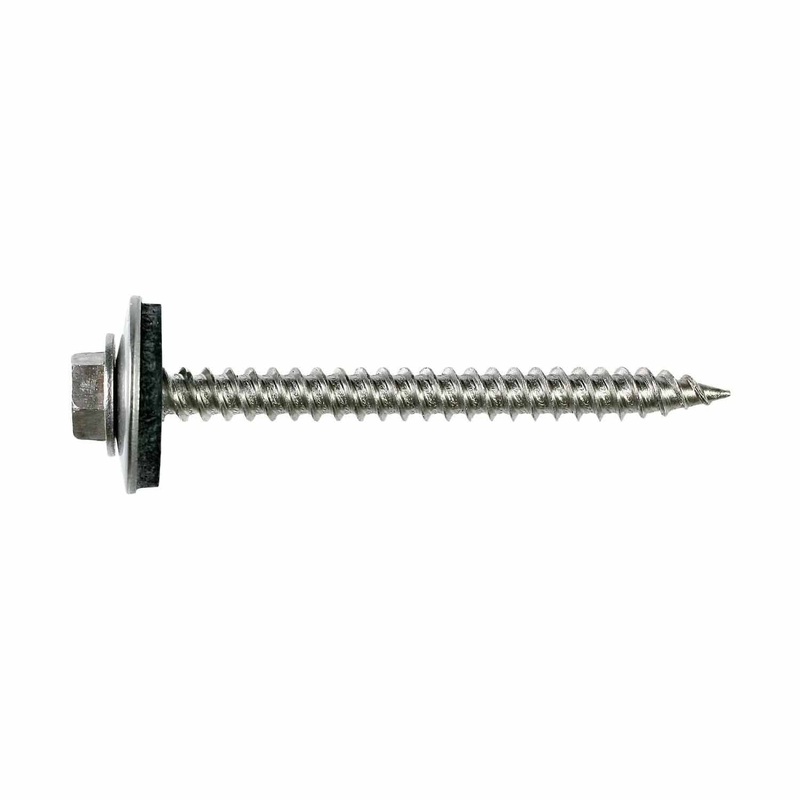 Simpson Strong-Tie T09150HWAM (#9 x 1-1/2) Metal-Panel Screw with EPDM Washer, Hex Head, Type 316 Stainless Steel (1000 Pack)