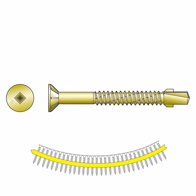Simpson Strong-Tie TB1440S (#14 x 1-9/16) Strong-Drive TB Wood-to-Steel Screw Collated Yellow Zinc (1000 Pack)