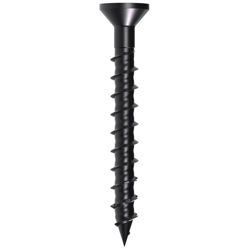 Simpson Strong-Tie TNTBL25134TF (1/4 x 1-3/4) Titen Turbo 6-Lobe Flat-Head Concrete and Masonry Screw, Black (100 Pack)