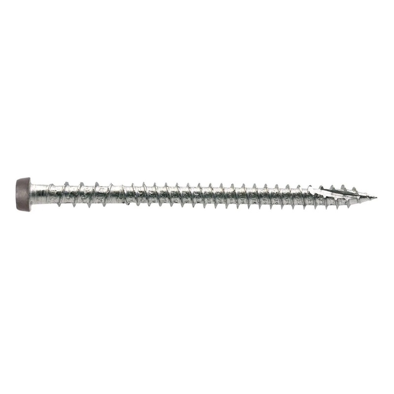 Simpson Strong-Tie DCU234P316GR04 (#10 x 2-3/4) Deck-Drive T20 DCU Composite Screw Type 316, Gray 04 (350 Pack)
