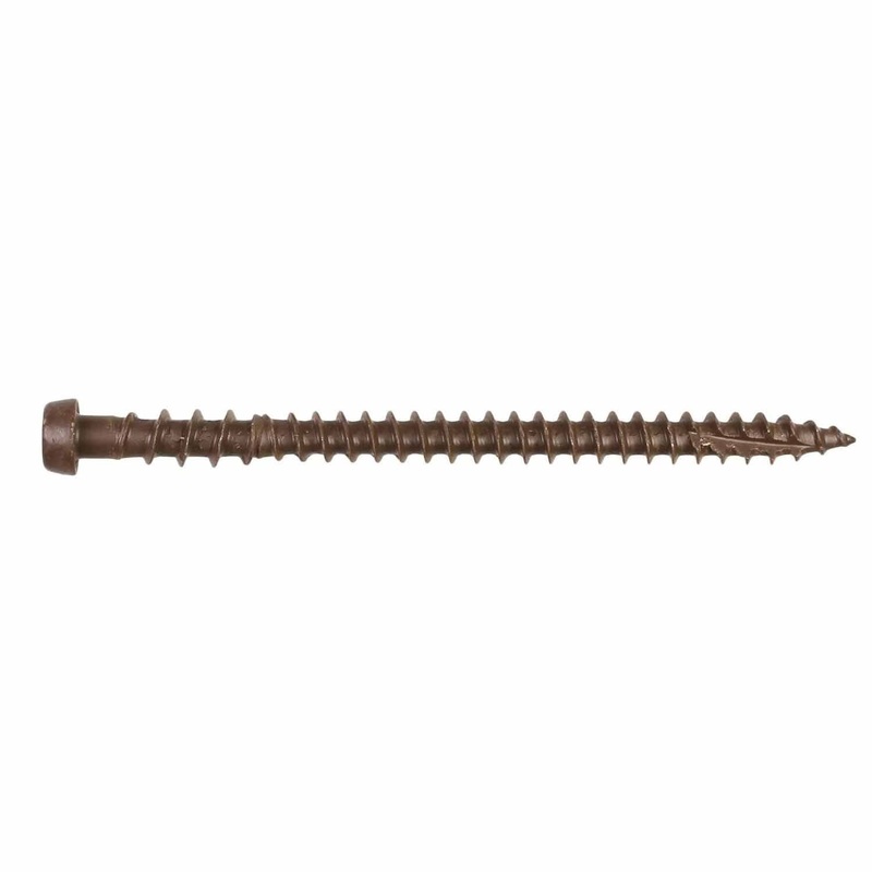 Simpson Strong-Tie DCU234RD01R70 (#10 x 2-3/4) Deck-Drive T20 DCU Composite Screw, Quik Guard Coating, Red 01 (70 Pack)