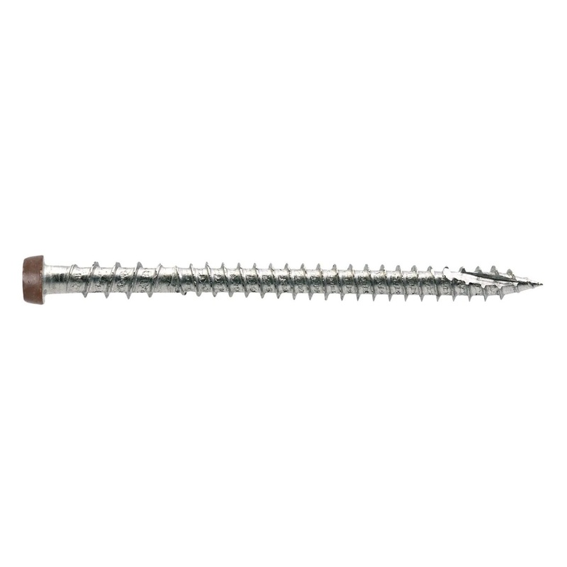 Simpson Strong-Tie DCU234S316RD01 (#10 x 2-3/4) Deck-Drive DCU Composite Screw Type 316, Red 01 (1000 Pack)