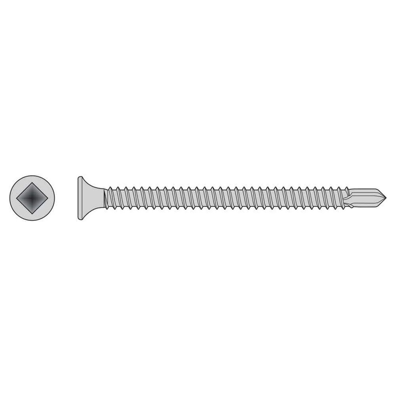 Simpson Strong-Tie F08T162BDC (#8 x 1-5/8 #2) Self-Drilling Bugle-Head Screw Type 410 Stainless Steel (100 Pack)