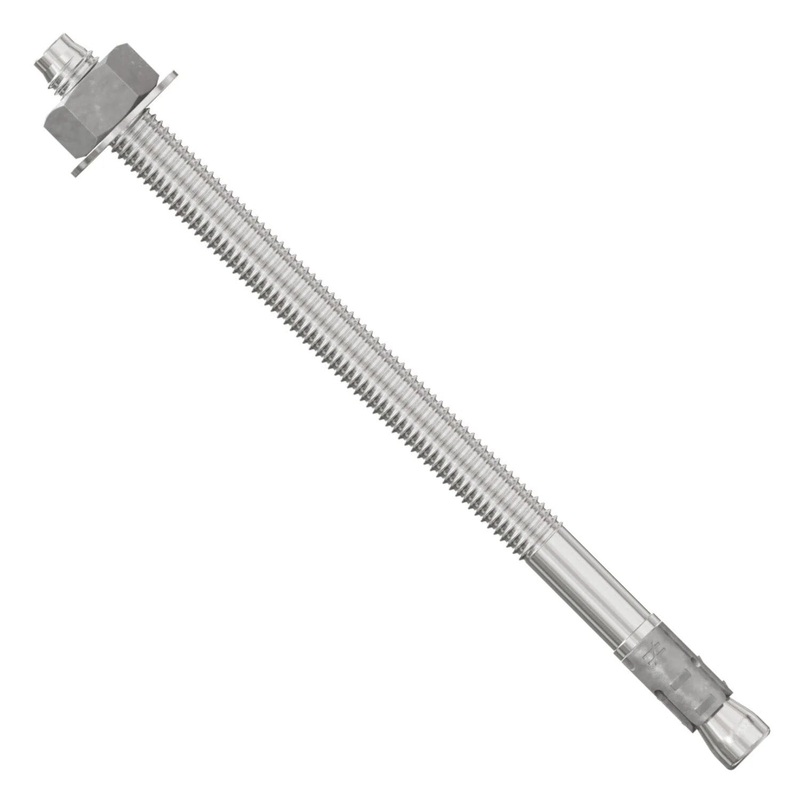 Simpson Strong-Tie STB2-50812S4F20 (1/2 x 8-1/2) Strong-Bolt 2 Type 304 Stainless-Steel Wedge Anchor, Fully Assembled (20 Pack)